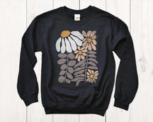 Boho Flower Sweatshirt Unisex Wildflower Sweater