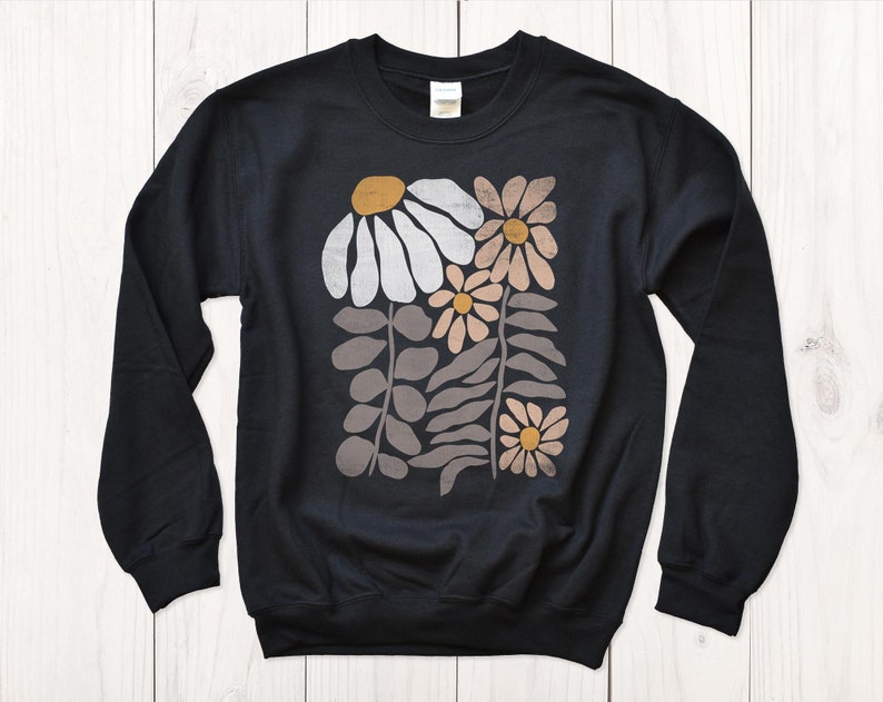 Boho Blumen Sweatshirt Unisex WildblumenPullover