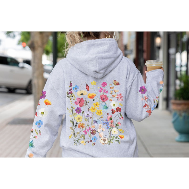 Fleurs sauvages Hoodie Flower Lover Gift