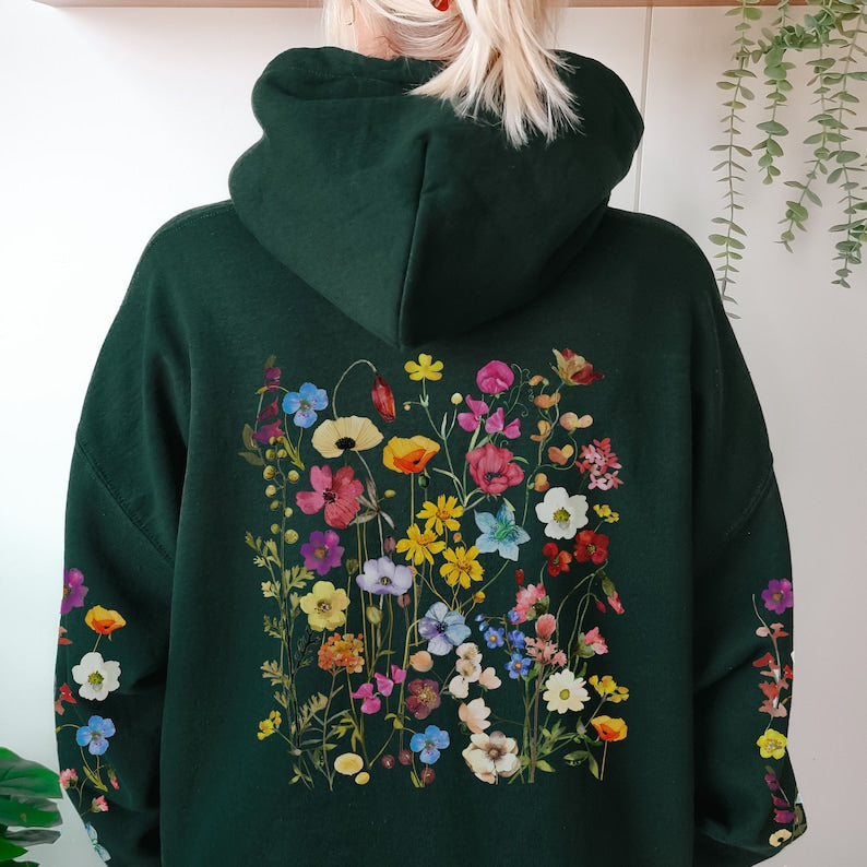 Fleurs sauvages Hoodie Flower Lover Gift