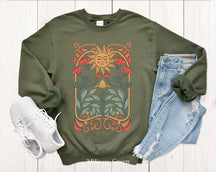 Boho Floral Sweat Art Pull unisexe