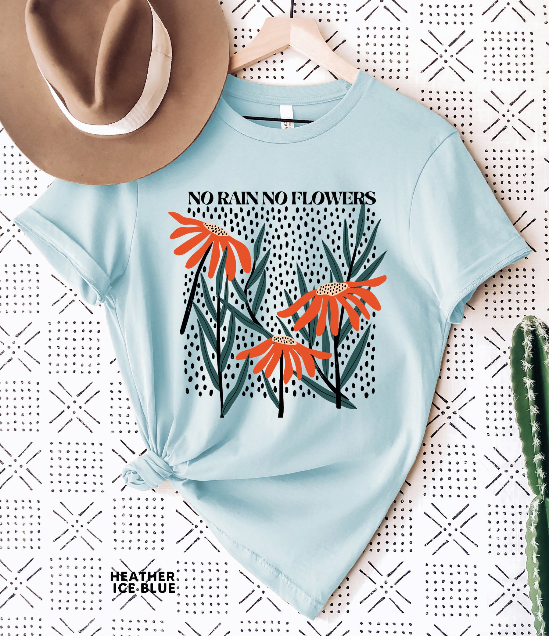 Kein Regen, keine Blumen, Wildblumen-T-Shirt