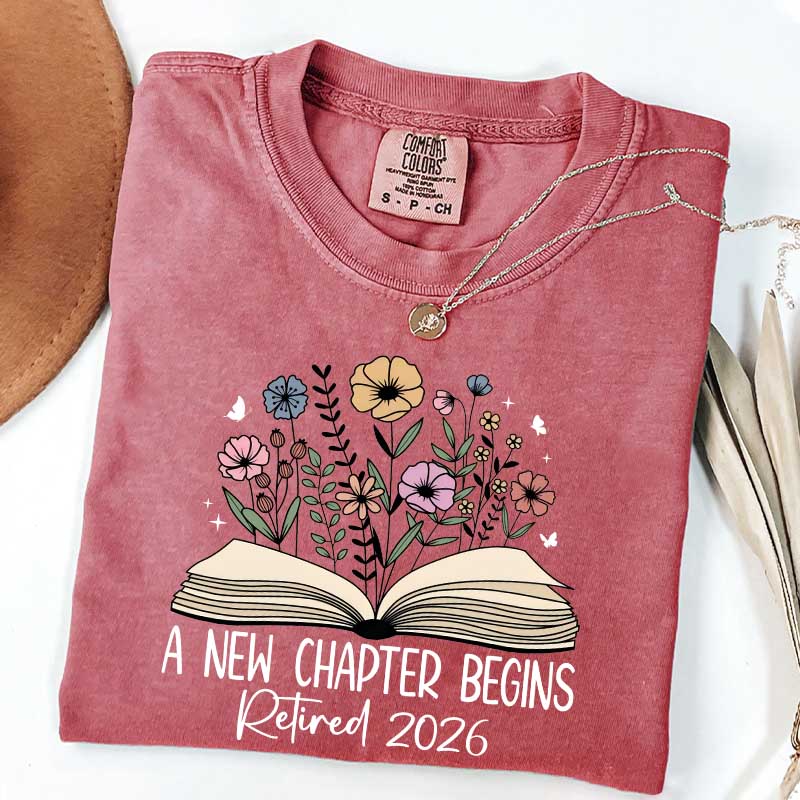 A New Chapters Begin Flowers T-Shirt