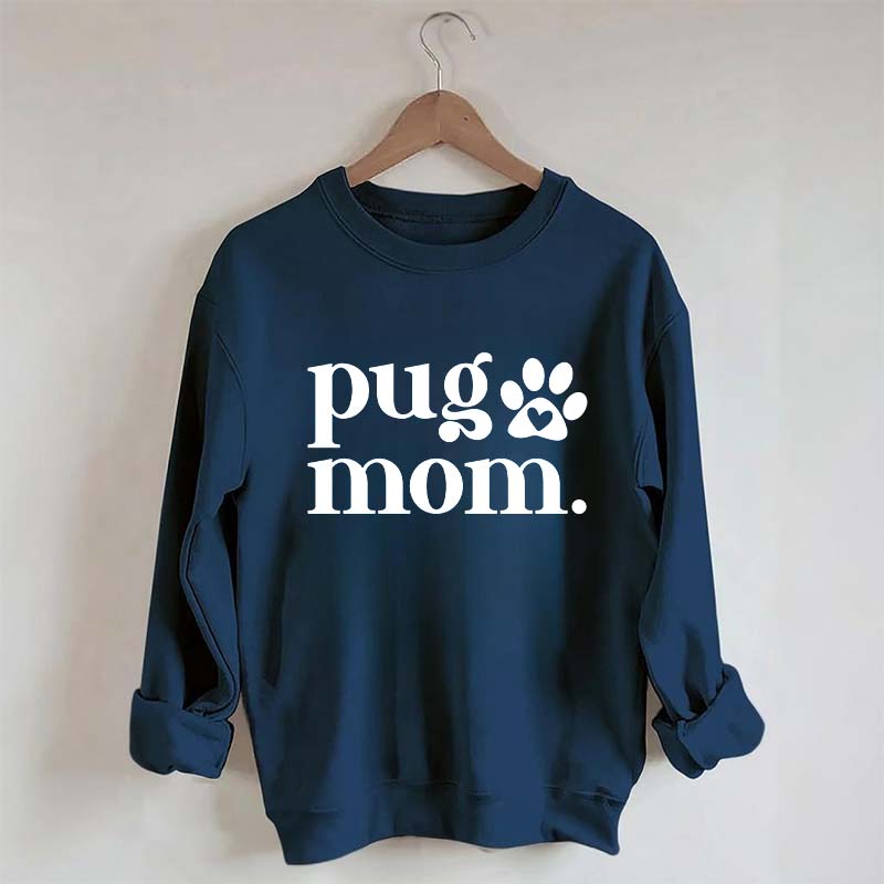 Pug Mom Minimalist Sweatshirt