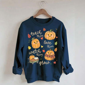 Teach Them Pumpkins Cute Sweatshirt
