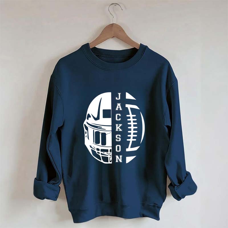 Personalized Football Season Mom Sweatshirt