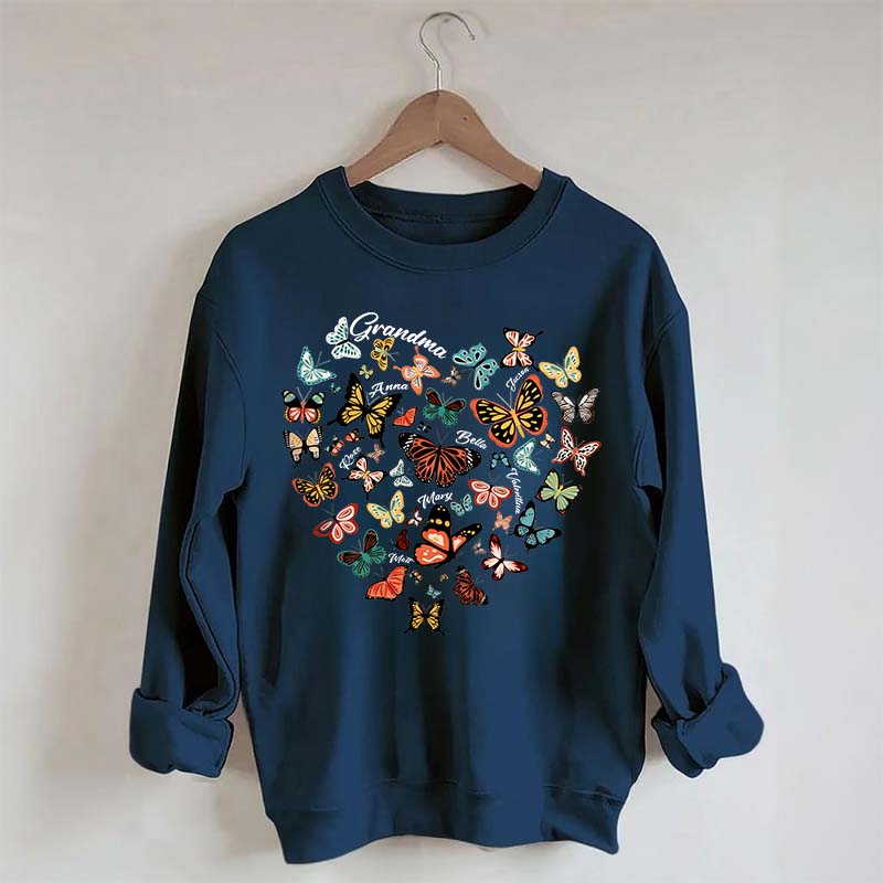 Leopard Heart Butterfly Sweatshirt