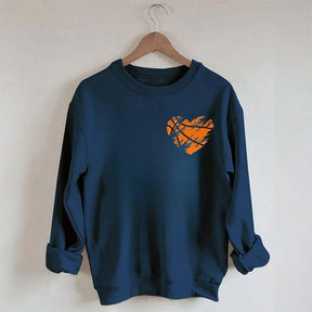 Retro Heart Basketball Mama Sweatshirt