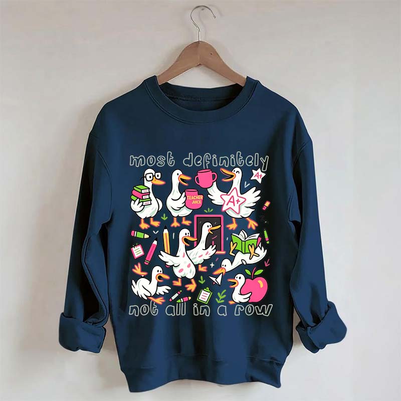 Goose Back to School Ducks In a Row Sweatshirt