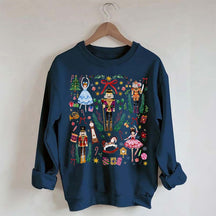 Vintage Christmas Nutcracker Holiday Sweatshirt