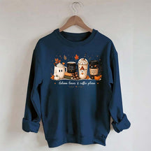Autumn Leaves and Coffee Please Fall Sweatshirt
