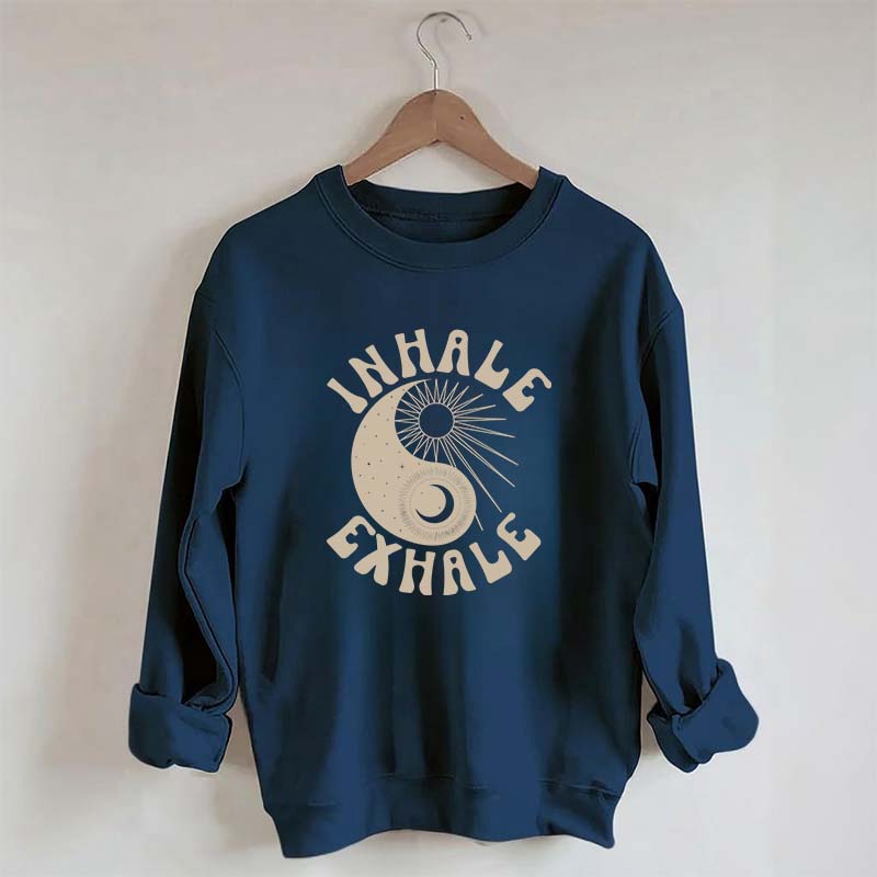 Ying Yang Yoga Just Breathe Sweatshirt