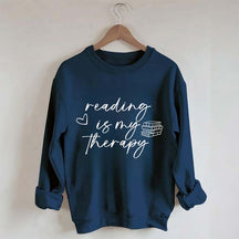 Cute Reading Is My Therapy Sweatshirt