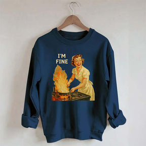 I'm Fine Retro Sweatshirt