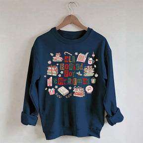 All Booked For Christmas Library Sweatshirt