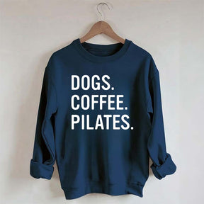 Dogs Coffee Pilates Sweatshirt