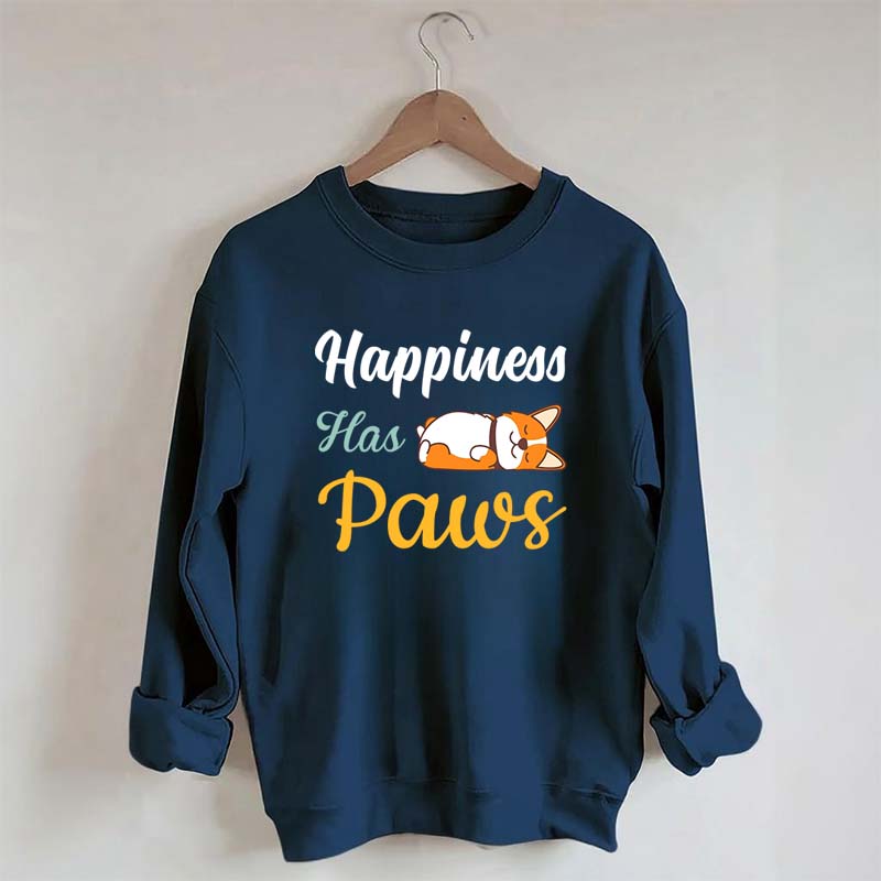 Happiness Has Paws Sweatshirt