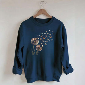 Bookish Women Funny Dandelion Books Sweatshirt