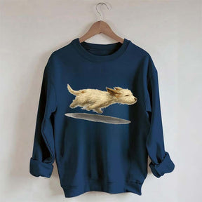 Cute Running Dog Sweatshirt