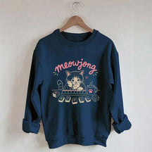 Cute Mahjong Cat Lover Sweatshirt