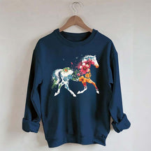 Floral Horse Wildflower Sweatshirt