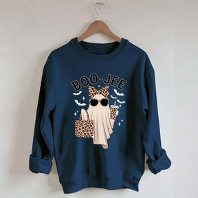 Boo-Jee Ghost Leopard Sweatshirt