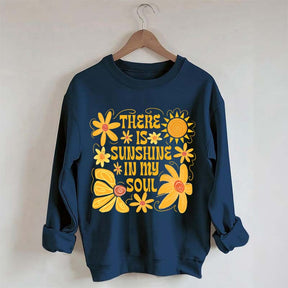 Boho Sunshine In My Soul Hippie Flower Sweatshirt