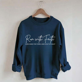 Run With Faith Minimalist Sweatshirt