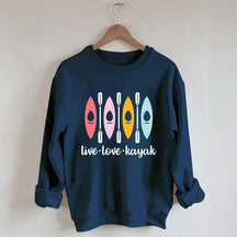 Women Kayaking Canoeing Sweatshirt