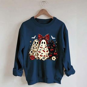 Cherry Ghost Coquette Halloween Sweatshirt