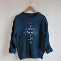 Minimalist Yoga Floral Sweatshirt