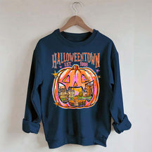Comfort Colors Halloween Town Pumpkin Sweatshirt