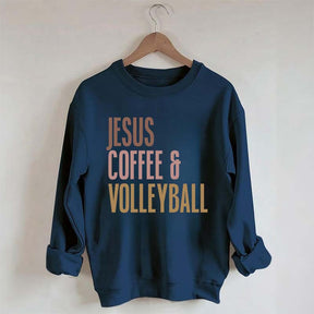 Jesus Coffee Volleyball Sweatshirt