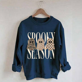 Leopard Ghost Spooky Season Sweatshirt