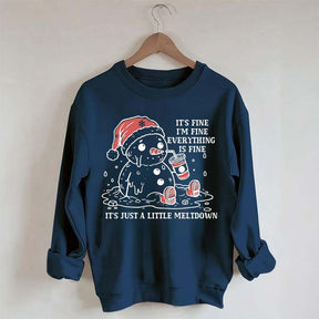 Funny Christmas Mental Health Sweatshirt