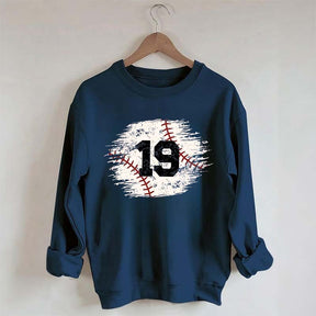 Custom Baseball Team Number Sweatshirt