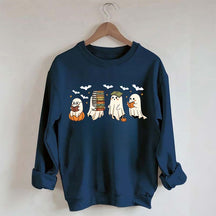 Reading Ghosts Halloween Lover Sweatshirt