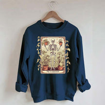 Gardener Skeleton Lover Tarot Card Sweatshirt
