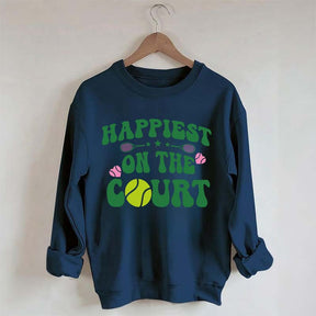 Happiest on The Court Sweatshirt
