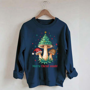 Retro Mushroom Christmas Sweatshirt