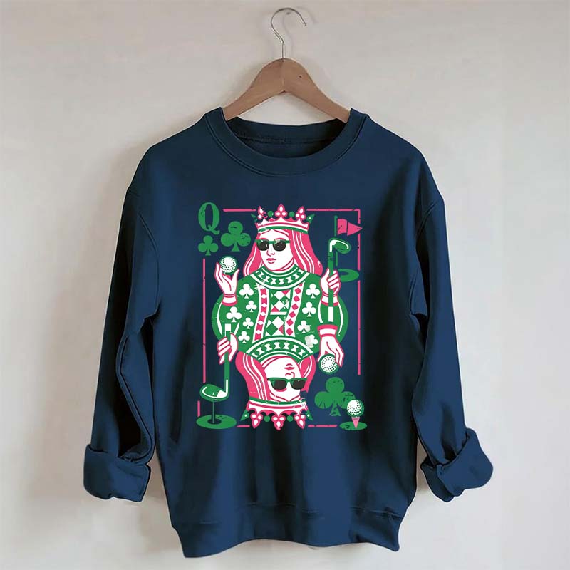 Queen of Clubs Golf Sweatshirt