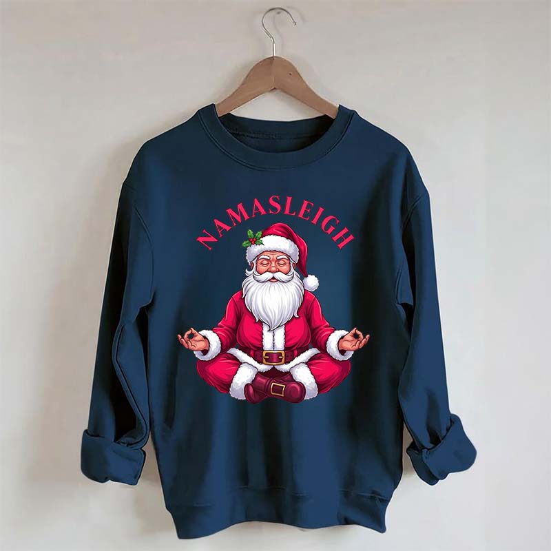 Namasleigh Santa Sweatshirt