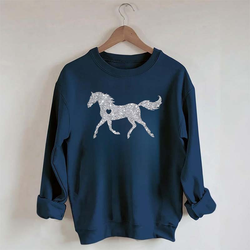 Glitter Horse Sweatshirt