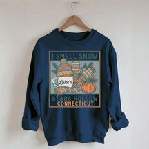 I Smell Snow Cozy Winter Season Sweatshirt