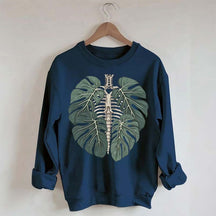 Retro Skeleton Plant Body Sweatshirt