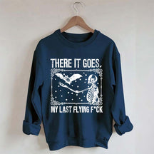 Skeleton Bat Spooky Halloween Sweatshirt
