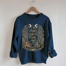 Celestial Floral Celestial Floral Snake Moon Sweatshirt