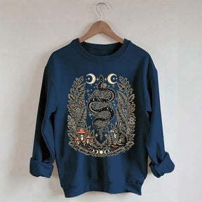 Celestial Floral Celestial Floral Snake Moon Sweatshirt