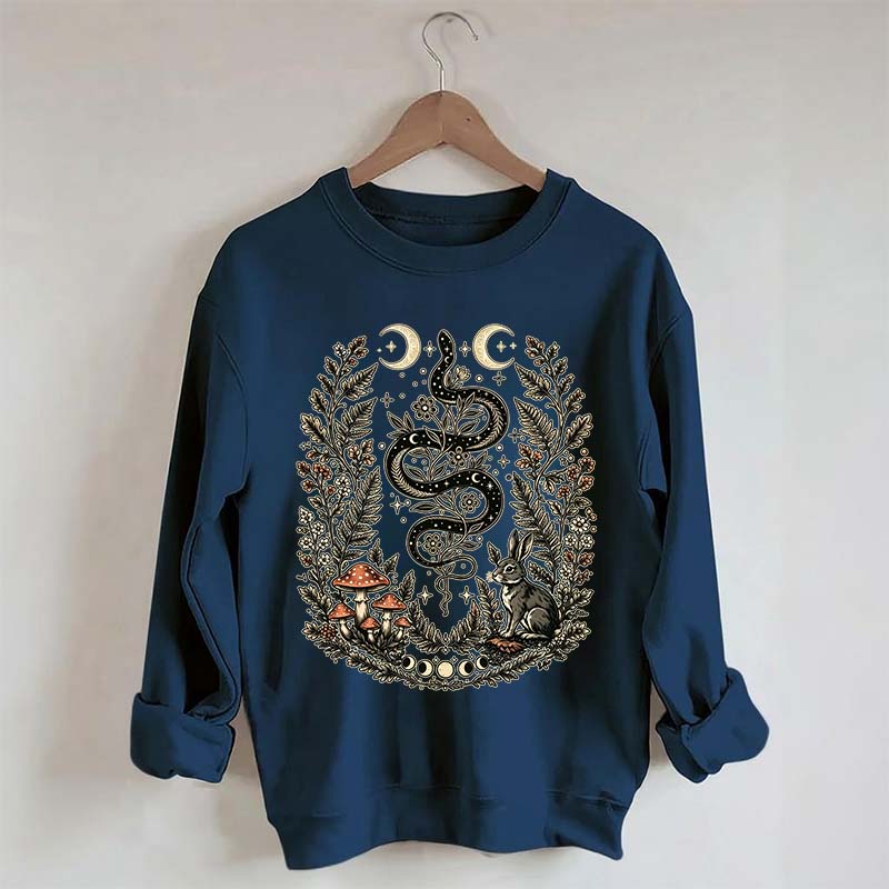 Celestial Floral Celestial Floral Snake Moon Sweatshirt