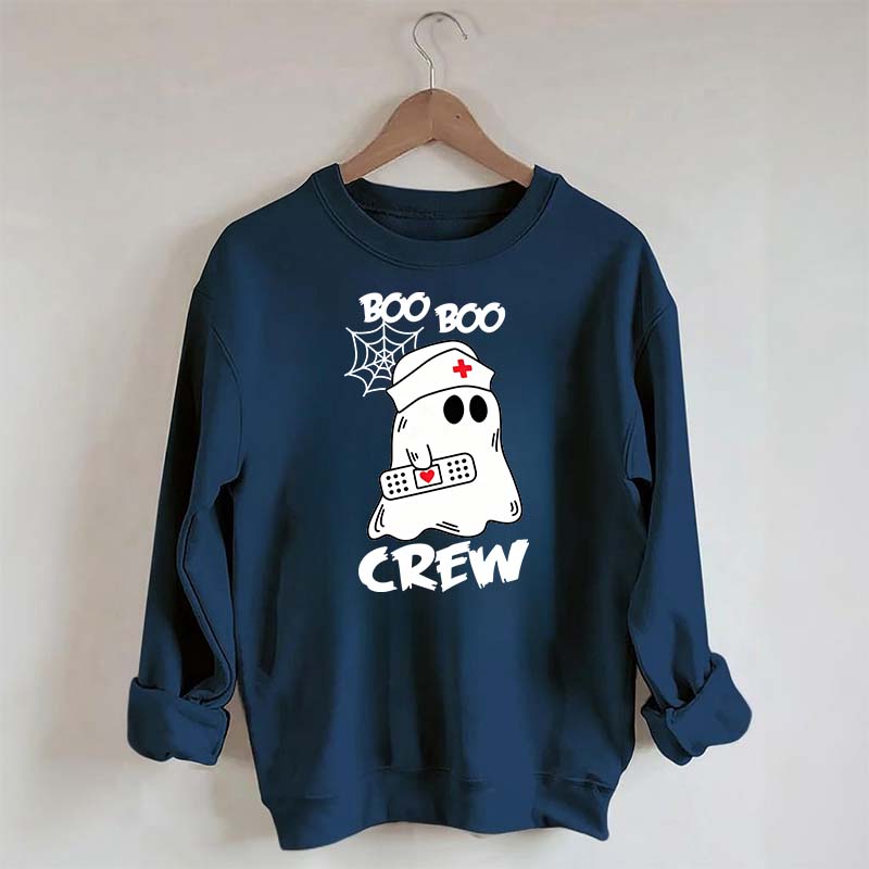 Cute Halloween Boo Crew Nurse Sweatshirt